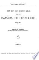 Diario de sesiones de la Cámara de Senadores