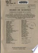 Diario de sesiones de la Cámara de Senadores
