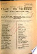 Diario de sesiones de la Cámara de Senadores