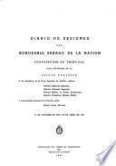 Diario de sesiones de la Cámara de Senadores