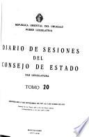 Diario de sesiones del Consejo de Estado de la República Oriental del Uruguay
