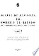 Diario de sesiones del Consejo de Estado de la República Oriental del Uruguay