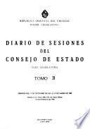 Diario de sesiones del Consejo de Estado de la República Oriental del Uruguay