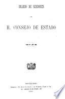 Diario de sesiones del H. Consejo de Estado