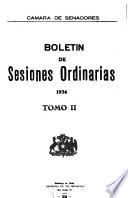 Diario de sesiones del Senado
