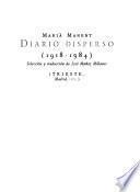 Diario disperso (1918-1984)