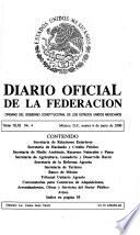 Diario oficial de la federación