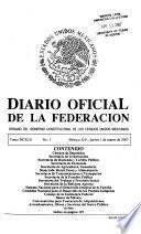Diario oficial de la federación