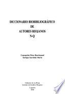 Diccionario biobibliográfico de autores riojanos: N-Q