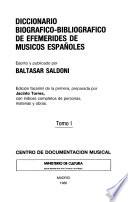 Diccionario biográfico-bibliográfico de efemérides de músicos españoles