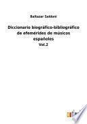 Diccionario biográfico-bibliográfico de efemérides de músicos españoles