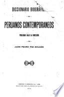 Diccionario biográfico de peruanos contemporáneos