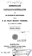 Diccionario catalan-castellano con una coleccion de 1670 refranes