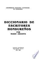 Diccionario de escritores hondureños
