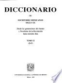 Diccionario de escritores mexicanos, siglo XX: D-F