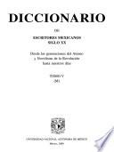 Diccionario de escritores mexicanos, siglo XX