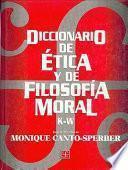 Diccionario de ética y de Filosofía Moral Tomo II