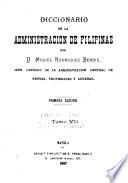 Diccionario de la administracion de Filipinas
