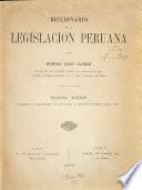 Diccionario de la legislacion Peruana