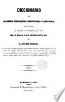 Diccionario de materia mercantil, industrial y agrícola, que contiene la indicación, la descripción y los usos de todas las mercancías