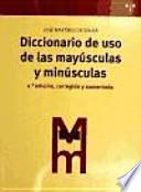 Diccionario de uso de las mayúsculas y minúsculas
