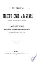 Diccionario del derecho civil aragonés
