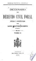Diccionario del derecho civil foral