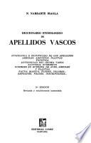 Diccionario etimológico de apellidos vascos