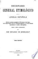 Diccionario general etimológico de la lengua española