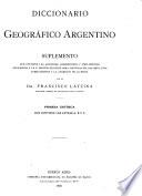 Diccionario geográfico argentino