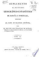 Diccionario geografico-estadistico de Espana y Portugal ... por Sebastian de Minano. Tomo 1. [- 11.]