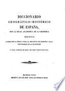 Diccionario geográfico-histórico de España, sección II