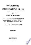 Diccionario histórico-biográfico del Perú