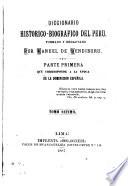 Diccionario historico-biografico del Peru