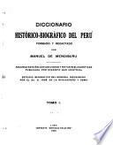 Diccionario histórico-biográfico del Perú