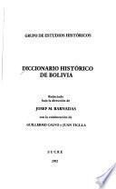 Diccionario histórico de Bolivia: L-Z