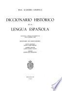 Diccionario histórico de la lengua española