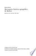 Diccionario histórico-geográfico de Bolívar
