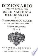 Diccionario histórico-geográfico de la América Meridional