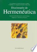 Diccionario interdisciplinar de hermenéutica