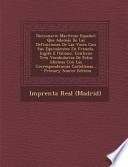 Diccionario Marítimo Español