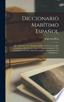 Diccionario Marítimo Español