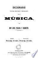 Diccionario Tecnico, Historico y Biografico de la Musica