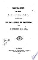 Dictamen del fiscal Don Francisco Gutierrez de la Huerta, presentado y leído en el Consejo de Castilla sobre el restablecimiento de los jesuitas