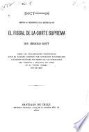 Dictamen emitido al presidente de la República por el fiscal de la Corte Suprema