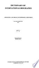 Dictionary of International Biography