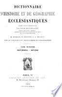Dictionnaire d'histoire et de géographie ecclésiastiques