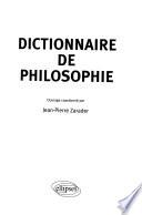 Dictionnaire de philosophie
