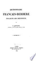Dictionnaire français-berbère (dialecte des Beni-Snoûs)