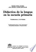 Didáctica de la lengua en la escuela primaria